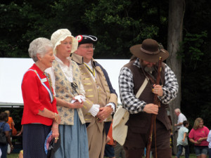 Honoring Francis Marion in revolutionary times costume